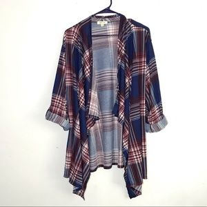 Paper+Tee Plus Size Plaid Cardigan ✨